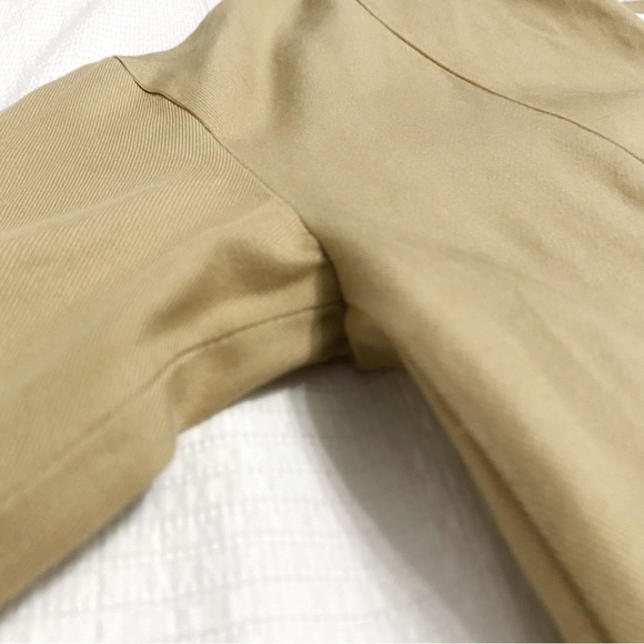 Cos BEIGE LONG SLEEVE V-NECK ZIPPER FRONT MAXI DRESS - 2 - Picture 4 of 10